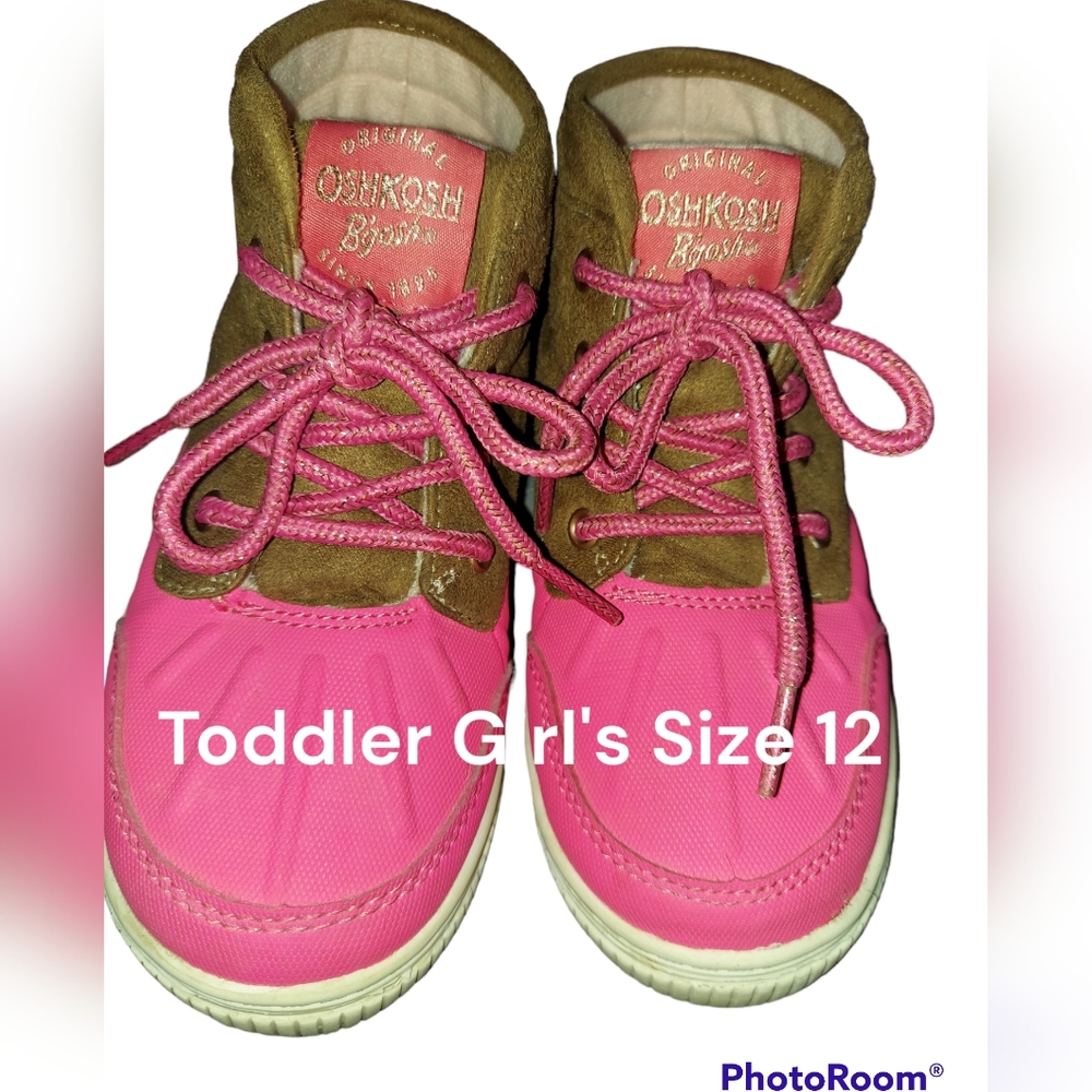 Oshkosh B'gosh Rafferty Toddler Pink/Brown Boots Size 12